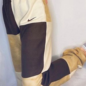 Custom Nike Logo Patchwork Sweatpants